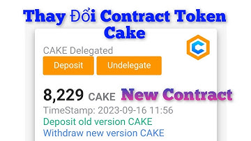 Hướng Dẫn Ủy Quyền Thay Đổi Token Cake Cũ Sang Contract New Mạng Core Dao