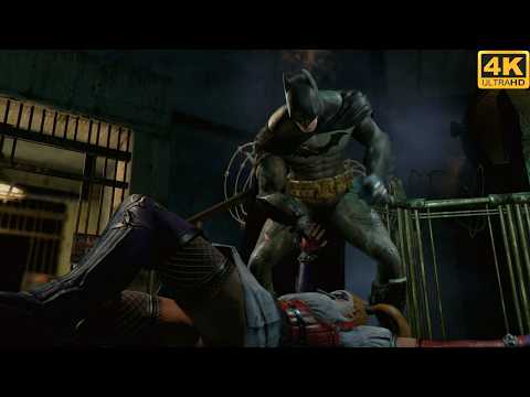 Batman Humbles Harley Quinn - Batman Arkham Asylum (4K 60FPS)