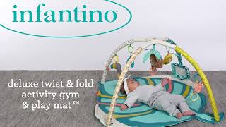 Infantino Deluxe Twist & Fold Activity Gym & Play Mat⢠Tropical