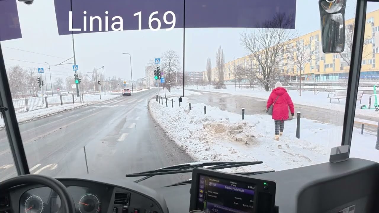 Warszawa - Linia 169 - Autobusem ZTM - Dworzec Wschodni - Bródno Podgrodzie