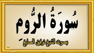 سورة الروم بصوت الشيخ توفيق الصايغ #quran