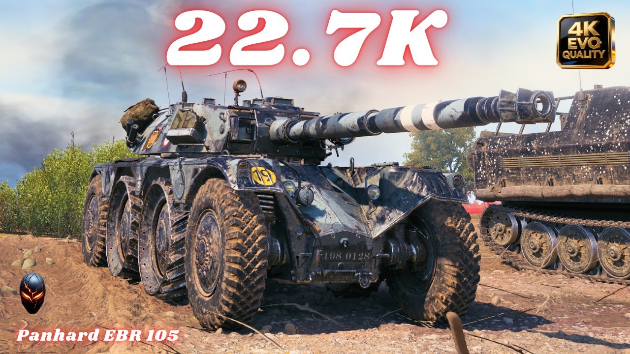 Panhard EBR 105 - 22.7 Spot Damage World of Tanks #wot