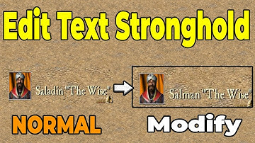How to Modify Text in Stronghold Crusader | Text Modification Stronghold Crusader
