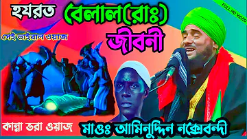 বেলালের জীবনী | aminuddin jalsa bilal | aminuddin waz | jalsa | aminuddin jalsa ansar sound gobra