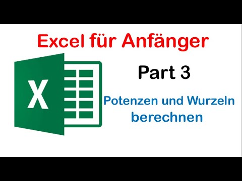 Video: Wie Berechnet Man Die Quadratwurzel In Excel?