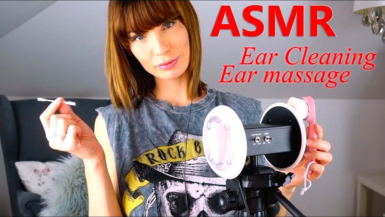 ASMR Ear Cleaning and Ear Massage to relax and calm down