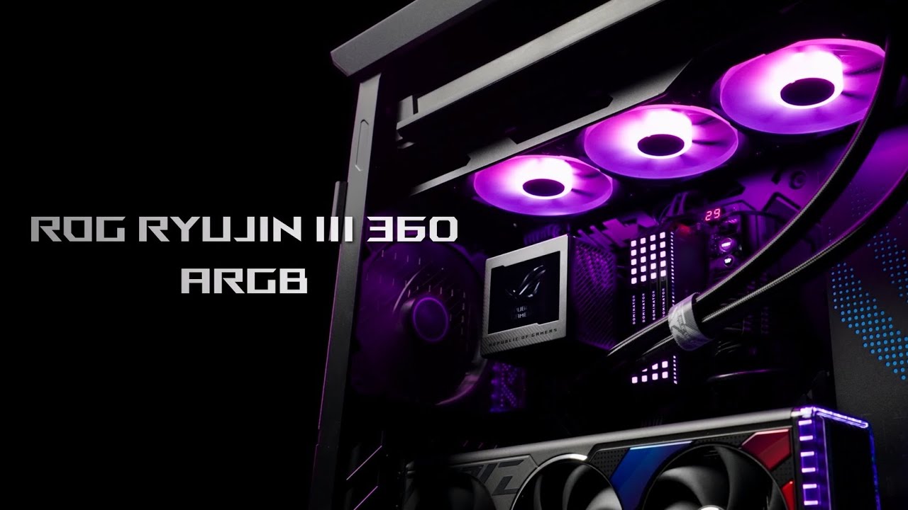 ASUS ROG RYUJIN III 360 ARGB LCD Ekranlı 360mm İşlemci Sıvı Soğutucu