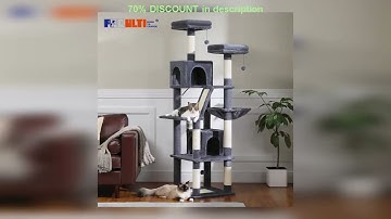 A must-have product! Multi-Level Cat Tree with Scratching Posts, Cozy Condo, Hammock, Large Cat To