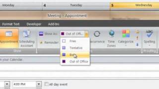 Using the Calendar in Outlook