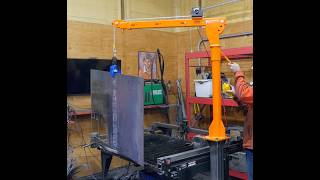 Cheap JIB crane for plasma table sheet metal