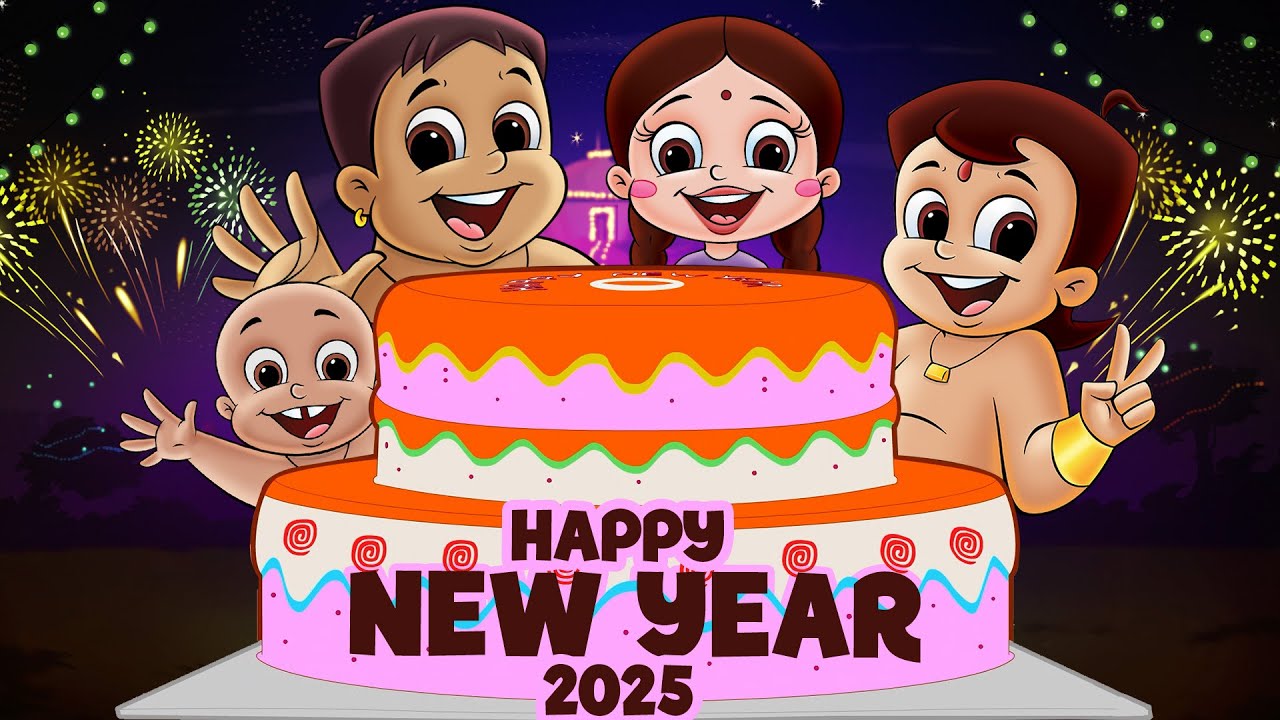 Chhota Bheem - New Year Party with Bheem & Friends | Cartoons for Kids | Special Videos in Hindi