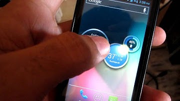 ATRIX HD Widget On Motorola Defy