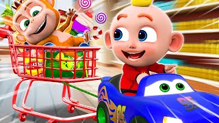 Grocery Store Song 👀✨🛒 | Funny Shopping Story 🌈 | NEW✨ Nursery Rhymes & Funny Cartoon For Kids