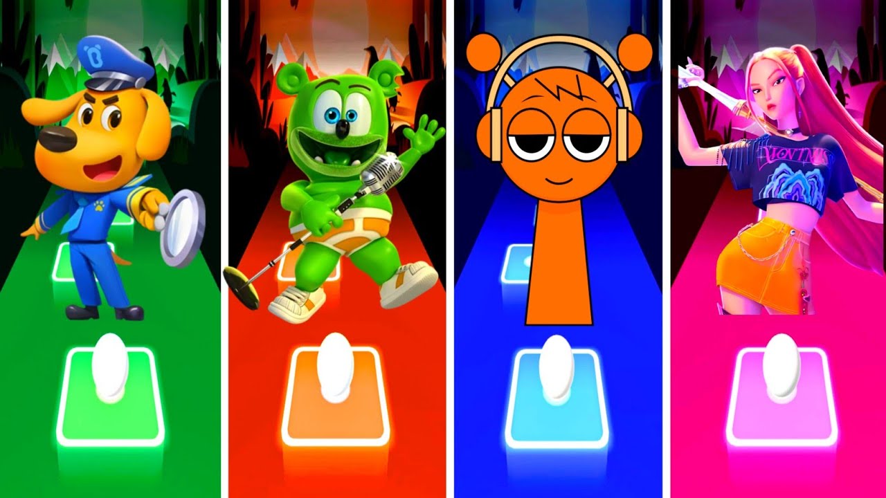 Sheriff Labrador 🆚 Gummy Bear 🆚 Incredibox Sprunki 🆚 Kpop Demon Hunters.💥Who Is The Best? 🤔