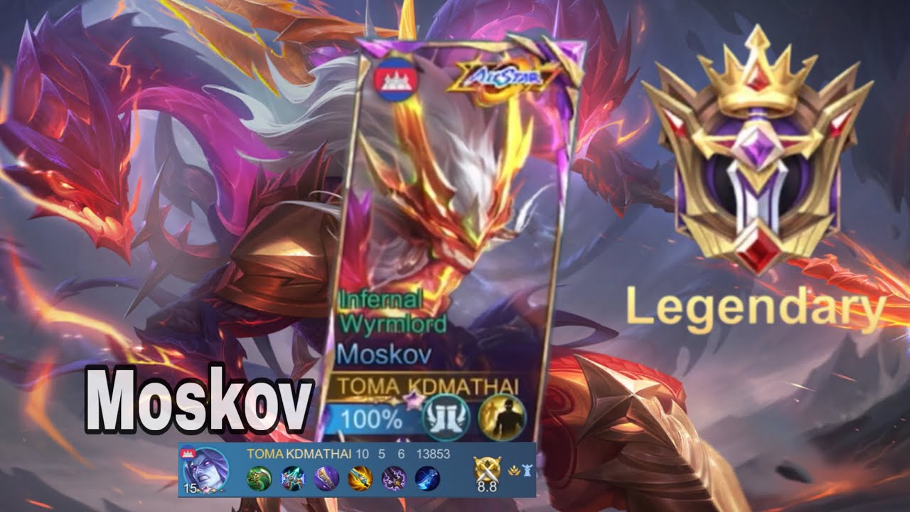 Ep19 Moskov Legendary Kill Gameplay(Mobile Legends Bang Bang)