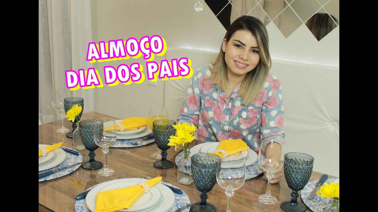 mesa posta cafe da tarde ALMOÇO COMPLETO COM ATÉ R$80 PARA O DIA DOS PAIS - DESAFIO | PALOMA SOARES