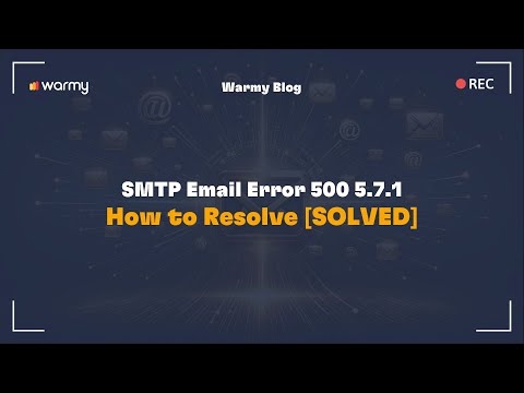 SMTP Email Error 500 5.7.1- How to Resolve [SOLVED]