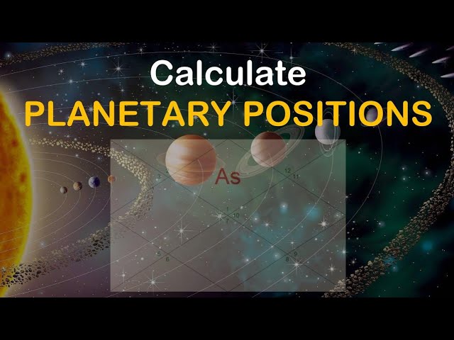 Calculate planetary positions manually- 2 methods - YouTube