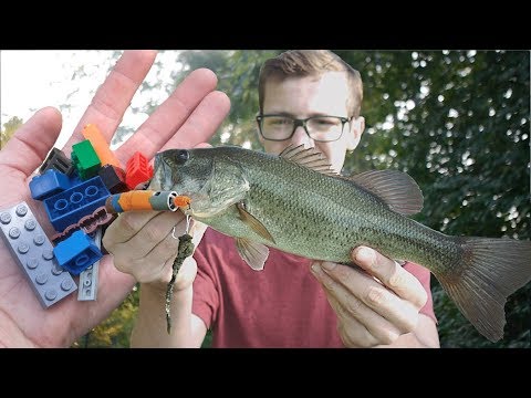 Making a fishing Lure out of Legos! /The lure Challenge 