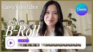 How to Add Video on Top of Another Video in Canva | Adding B-Roll videos &amp; images