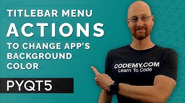 Change Background Color With Menu - PyQt5 GUI Thursdays #33