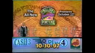 [1997-10-10] Florida Lottery, Cash 3 and Play 4