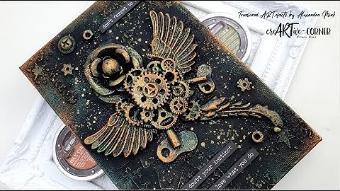 Mini Canvas ‘Plan B’ | Mixed Media Beginner Tutorial | DT Project for CreARTive Corner