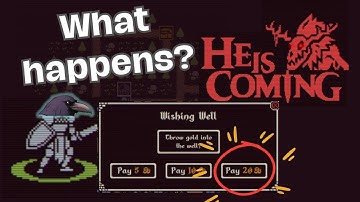 What happens when you throw 20 GOLD into the well? #VERYHARD #heiscoming  #roguelike #harbingeriv