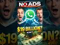 NO ADS… Phir bhi $19 BILLION?! 🤯 WhatsApp ka SECRET Business Model (Hindi)✨️#WhatsApp #BusinessModel