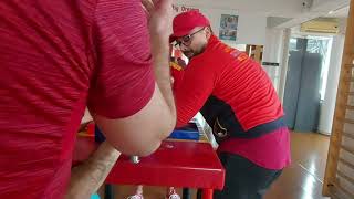 ARMWRESTLING TABLE PRACTICE IN BUCHAREST 2021 (SKANDENBERG TRAINING)