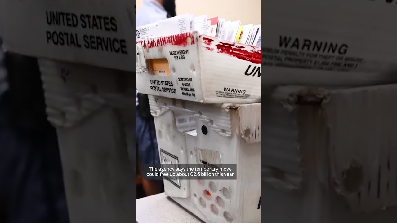 The U.S. Postal Service plans to halt some pension payments