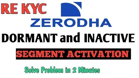 How to Activate Zerodha Account Tamil How to reactivate dormant account in zerodha
