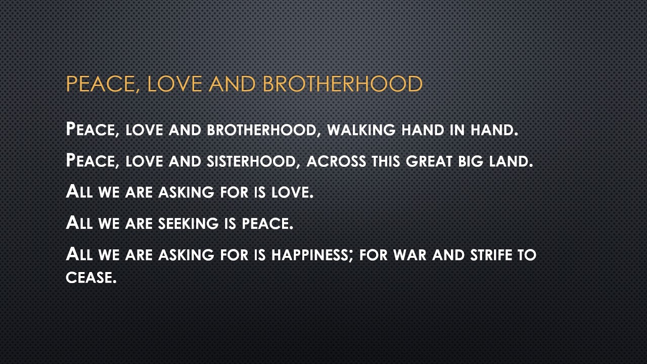 ブルースリー　 PEACE, LOVE & BROTHERHOOD Peace, Love and Brotherhood - YouTube