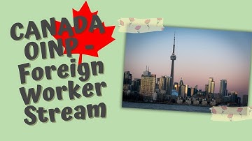 How to fill out NON EE - OINP FOREIGN WORKER STREAM