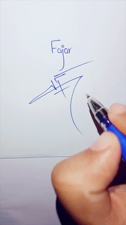 Fajar Name Signature. #signature #calligraphy #style #design #Fletter#Short
