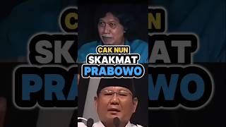 Cak Nun Skakmat Prabowo Indonesia Akan Bubar Kalau Dipimpin Oleh Presiden Kaya Prabowoprabowo