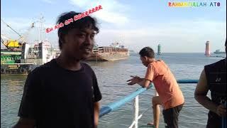 MV.intan 31 proses sandar di pelabuhan Sunda kelapa. kapal  sedang sandar di pelabuhan Sunda kelapa