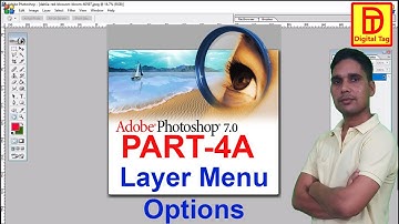Layer Menu in Adobe Photoshop 7.0 in Hindi | Part - 4A