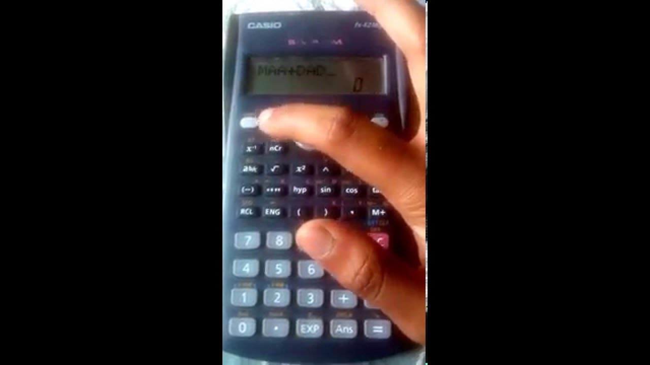 How to write MAA+DAD=BABY in a scientific Calculator