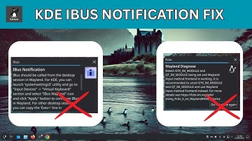 How To Fix KDE IBUS notifications Within Debian 13