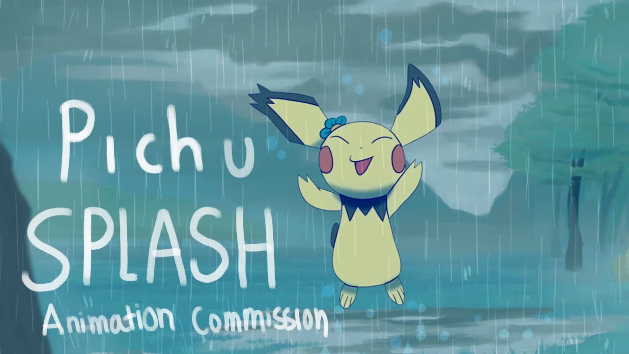 Pichu Splash (Animated Commission) - YouTube