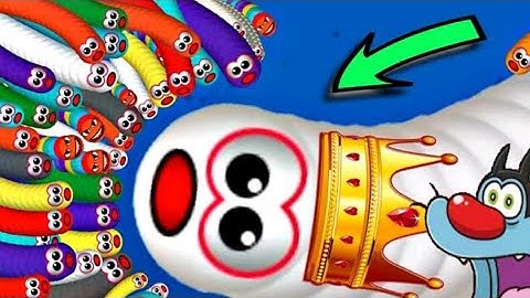 Hardest game worms zone.io highest Score Record Kill Tiny snake oggy saa.....