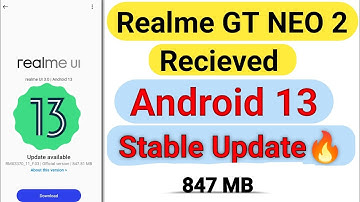 Android 13 Stable Update in Realme GT Neo 2🔥||Realme GT Neo 2 received Android 13 Stable Update