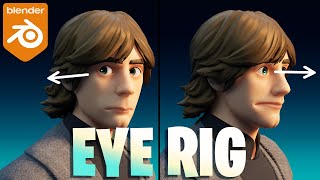 Simple Eye Rig Tutorial! (For game models) (Blender)