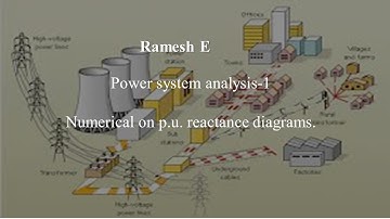 PSA1 M1 L8 numerical on p.u. reactance diagrams