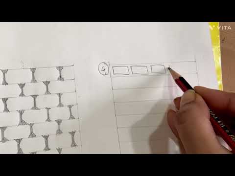 How to draw different types of brick walls..step by step #art #drawing ...