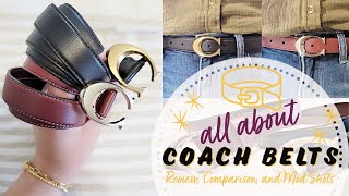 Styling my Coach signature buckle reversible belt-finally! It