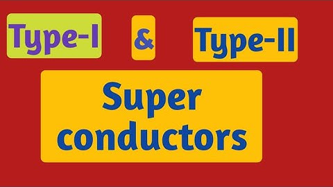 Type I & Type II superconductor