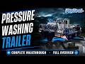 Commercial Hot Water Pressure Washing Trailer | 8 GPM + Soft Wash | ProTool