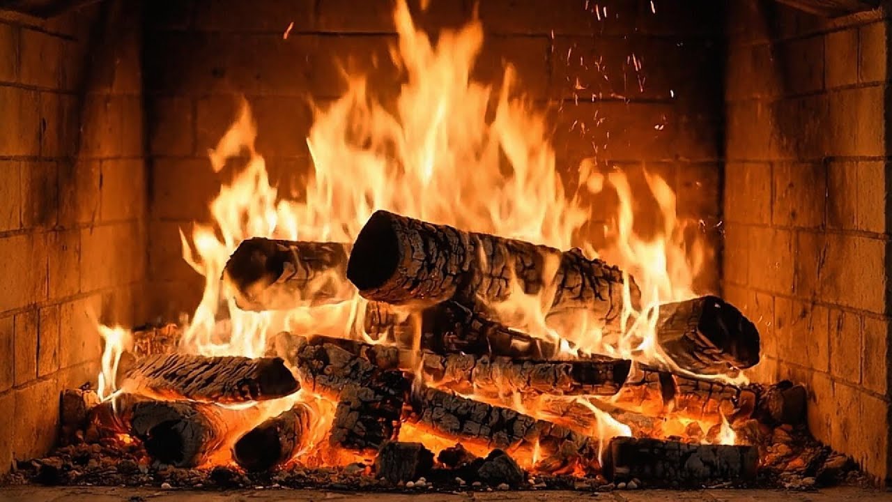 🔥 Best Fireplace Ambience ASMR | 10 Hours of Cozy Crackling Fire Sounds (No Ads) 🌙